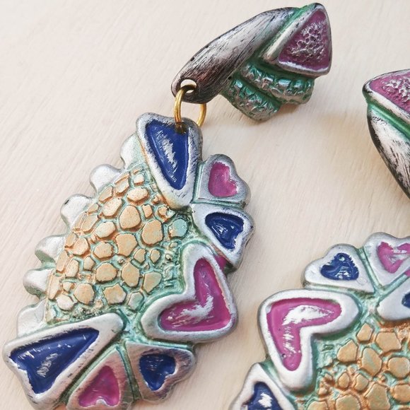 ►Free With Another Bundle ◄ 80s Vintage Handmade Costume Jewellery - Picture 4 of 4